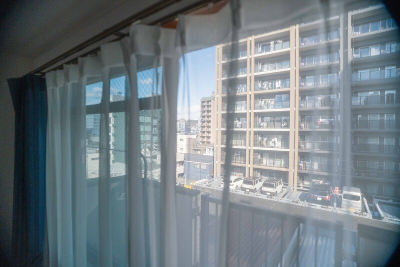 バルコニー　外からの目が気にならないバルコニーで洗濯物が干せます