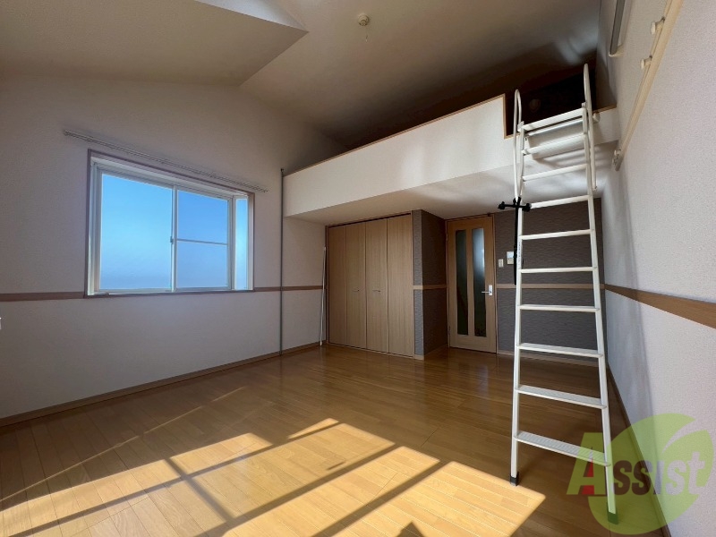 その他部屋・スペース　ロフトの梯があっても狭く感じず使えます。
