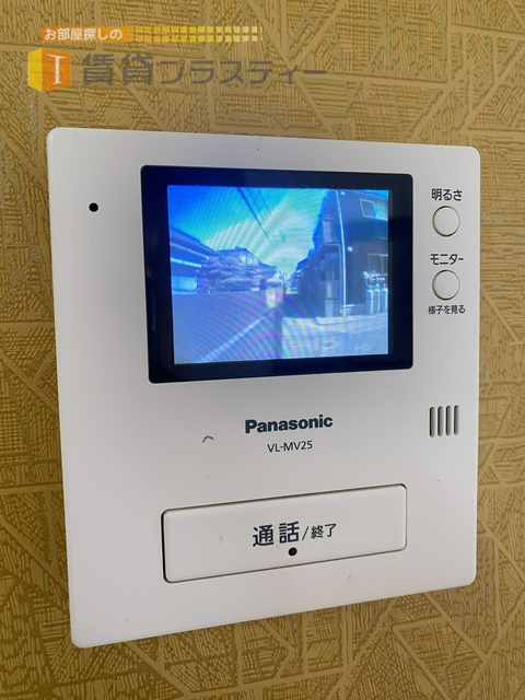 セキュリティ　来訪者の顔が確認出来る安心感。