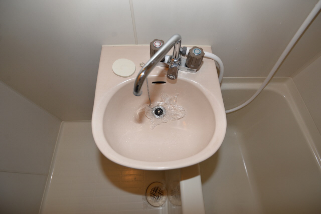 洗面設備　広い洗面スペース