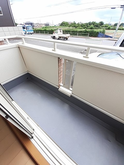 バルコニー　南向きです。