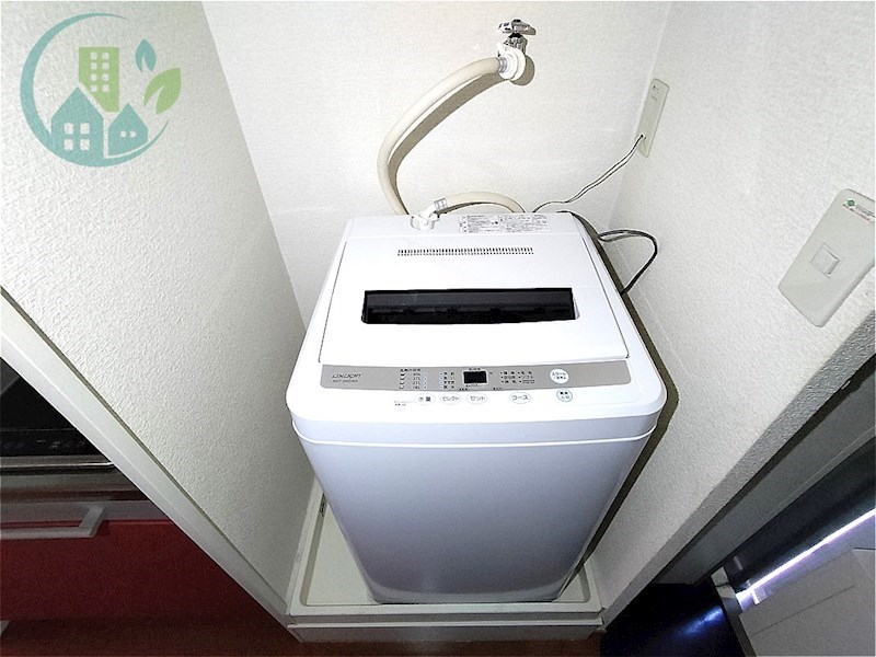 洗面設備　レオパレスマヤコート（家具・家電付、仲介手数料不要）