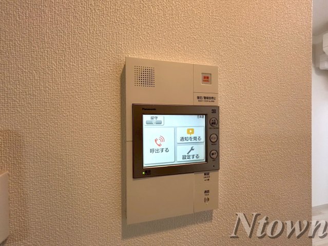 セキュリティ　モニター付きインターフォンです