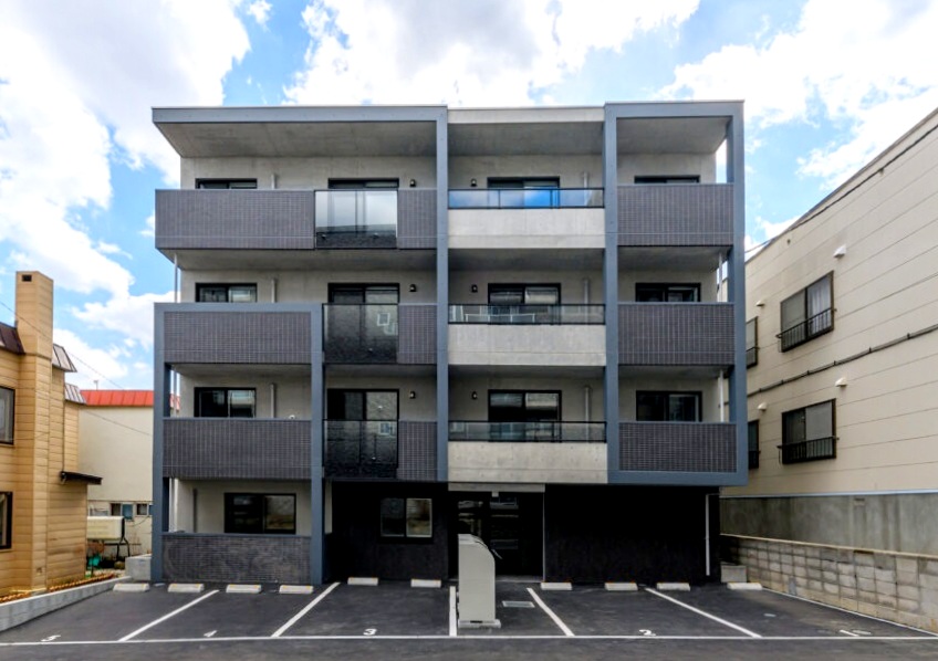 建物外観　Ｗｉ－Ｆｉ付ネット無料・ガス料金上限制採用のマンションです♪