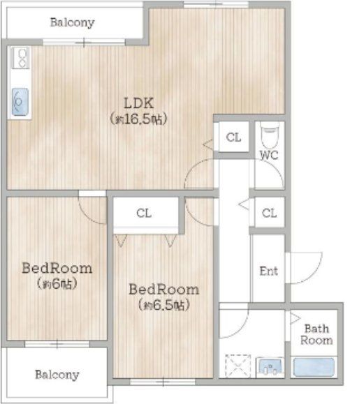 建物外観　間取図