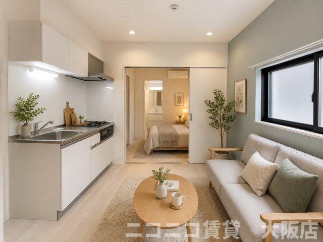 居室・リビング　CG画像です。家具家電付きではありません