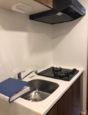 キッチン　２口コンロで楽しくお料理できます♪