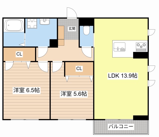近江鉄道本線 ひこね芹川駅 徒歩21分 2階建 新築の間取り写真