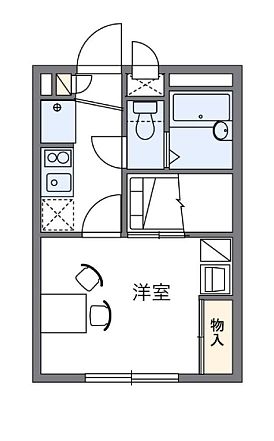 レオパレス雷塚の間取り写真