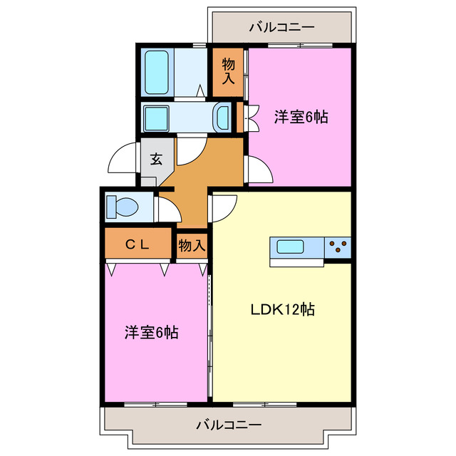 ＪＲ東海道本線 浜松駅 バス乗車時間：25分 最寄りバス停で下車 徒歩4分 4階建 築41年の間取り写真