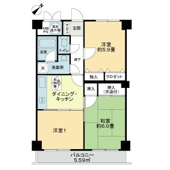 ライオンズマンション戸塚第5の間取り写真