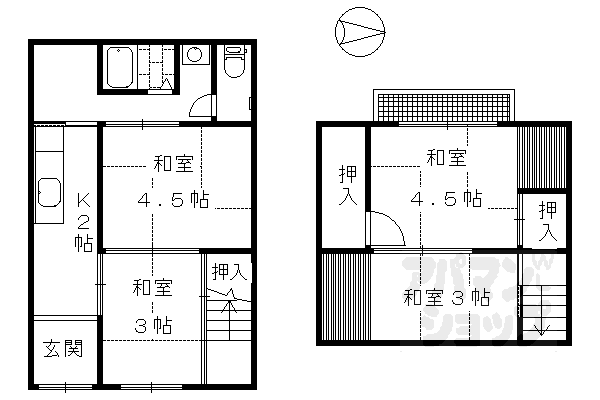 新丸太町貸家49の間取り写真