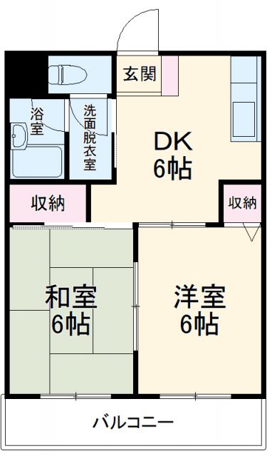 ＪＲ京浜東北線 蕨駅 徒歩34分 3階建 築32年の間取り写真