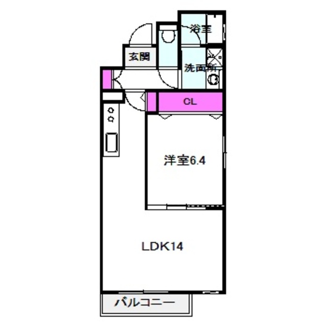 ヴァンヴェール楠根の間取り写真