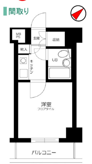 ＪＲ京浜東北線 横浜駅 徒歩9分 10階建 築36年の間取り写真