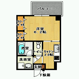 グリーンコート北川の間取り写真