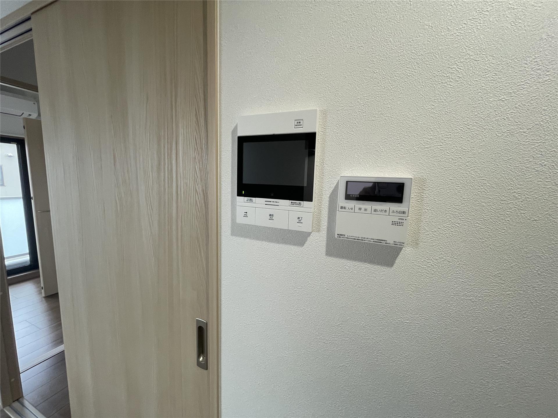 セキュリティ　録画機能付きのＴＶモニターホン付きです