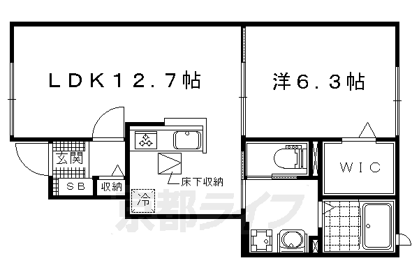 地下鉄東西線 東野駅 徒歩12分 2階建 築10年の間取り写真