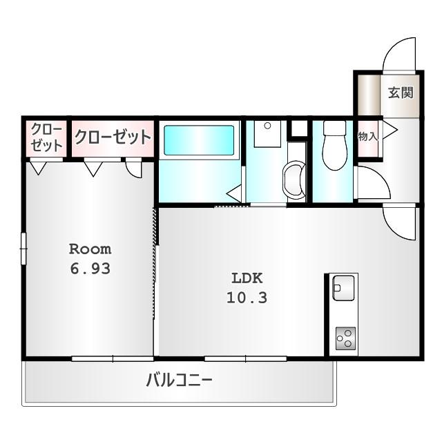 ＪＲ上越線 高崎問屋町駅 徒歩14分 3階建 築3年の間取り写真