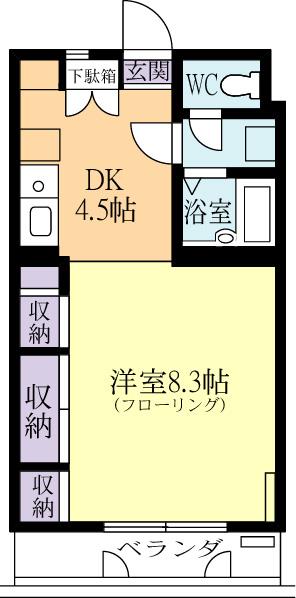ロイヤルKマンションBの間取り写真
