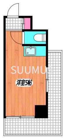 都営大江戸線 都庁前駅 徒歩7分 14階建 築46年の間取り写真
