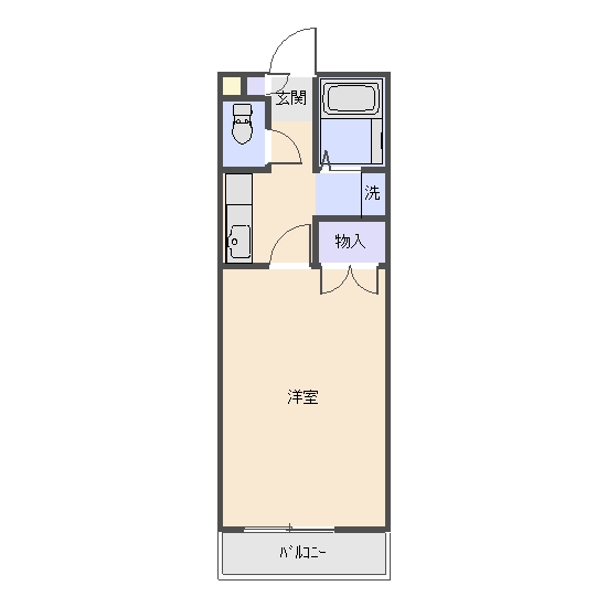 ラフォーレ小鹿Ｂの間取り