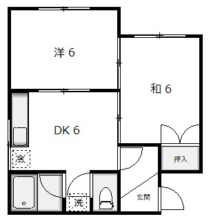 コーポヤツハシの間取り