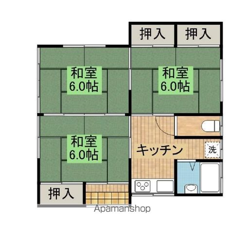 逆瀬川貸家の間取り写真