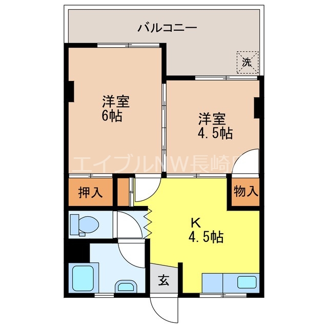 松尾ビル(淵町)の間取り