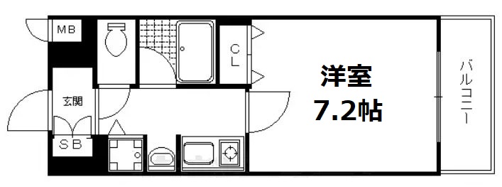 ベラジオ五条烏丸の間取り