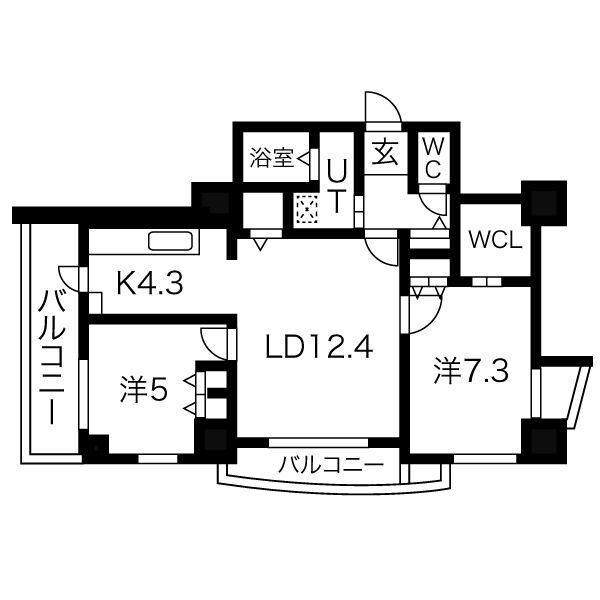 シティコート目黒の間取り