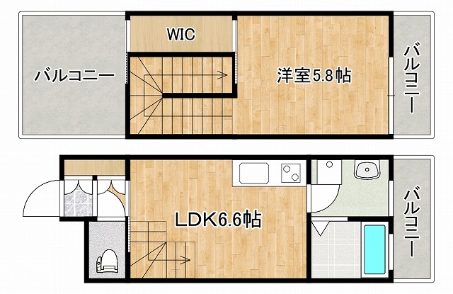 ＬＥＧＡＬＡＮＤ甲南山手の間取り