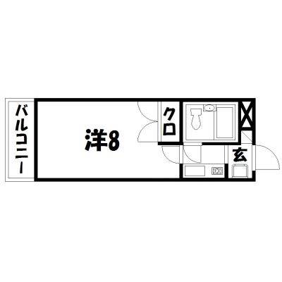 浜松市中央区中沢町のマンションの間取り