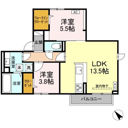 パーチェ駅南の間取り