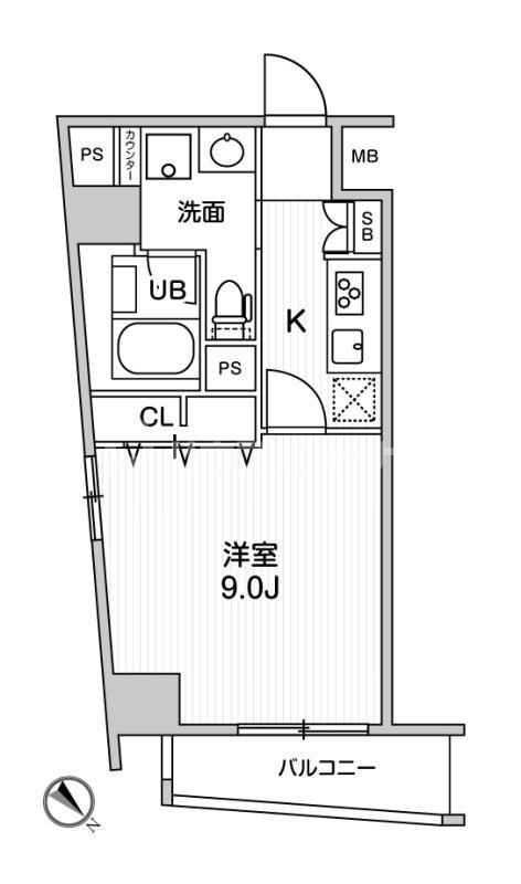 豊島区長崎のマンションの間取り