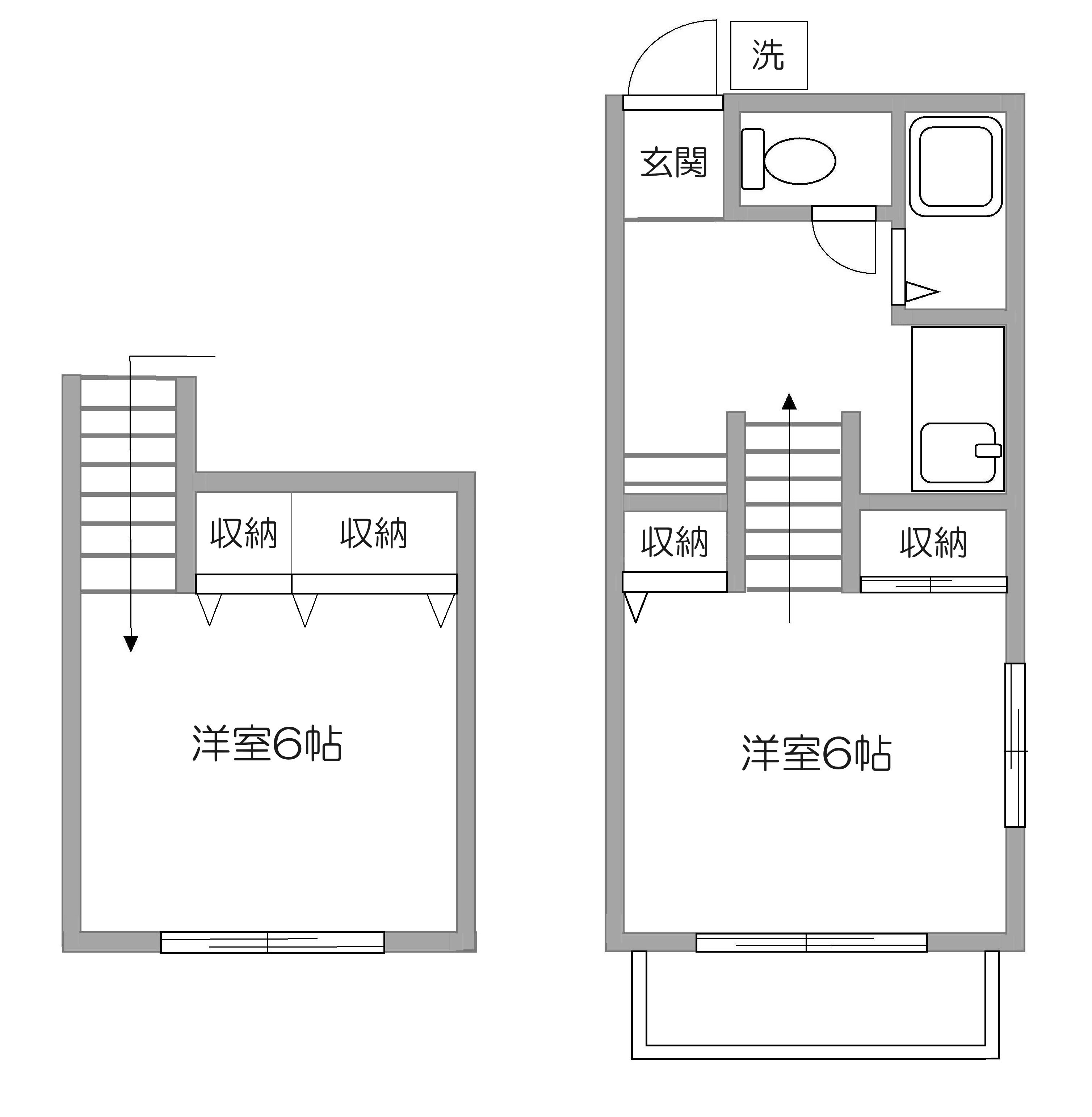 ポカル鈴谷の間取り