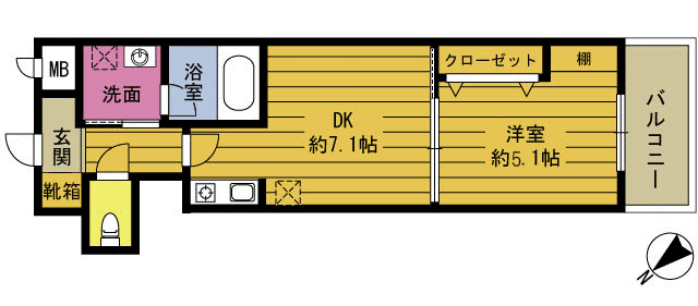 ＲＥＳＣＯ岩田の間取り