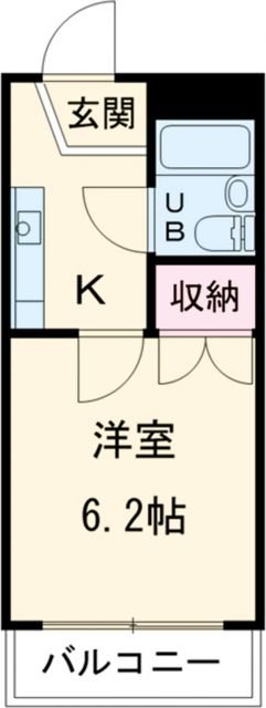 刈谷市一ツ木町のアパートの間取り