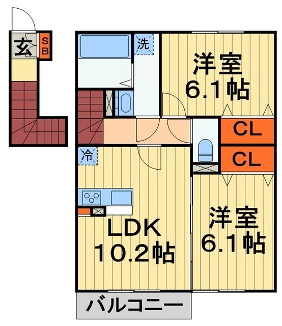 レジデンス・トロワの間取り