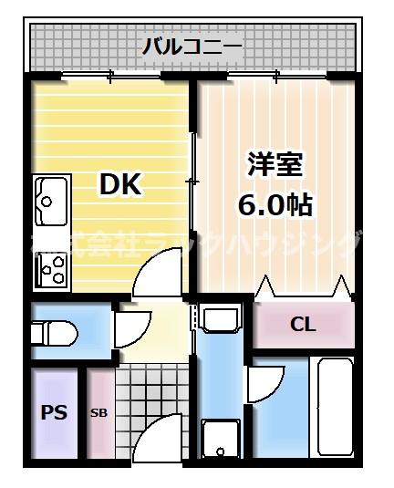 四條畷市江瀬美町のマンションの間取り