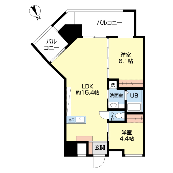 仮）尾上町新築マンションの間取り