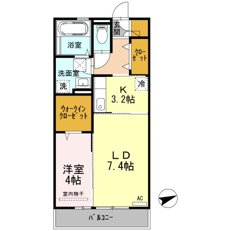 カーサ　フェリーチェの間取り