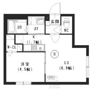 コンチェルトN13W15の間取り