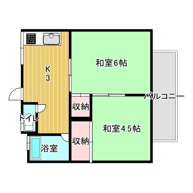 鳩マンションの間取り