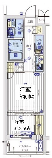 【アクアプレイス京都聚楽第の間取り】