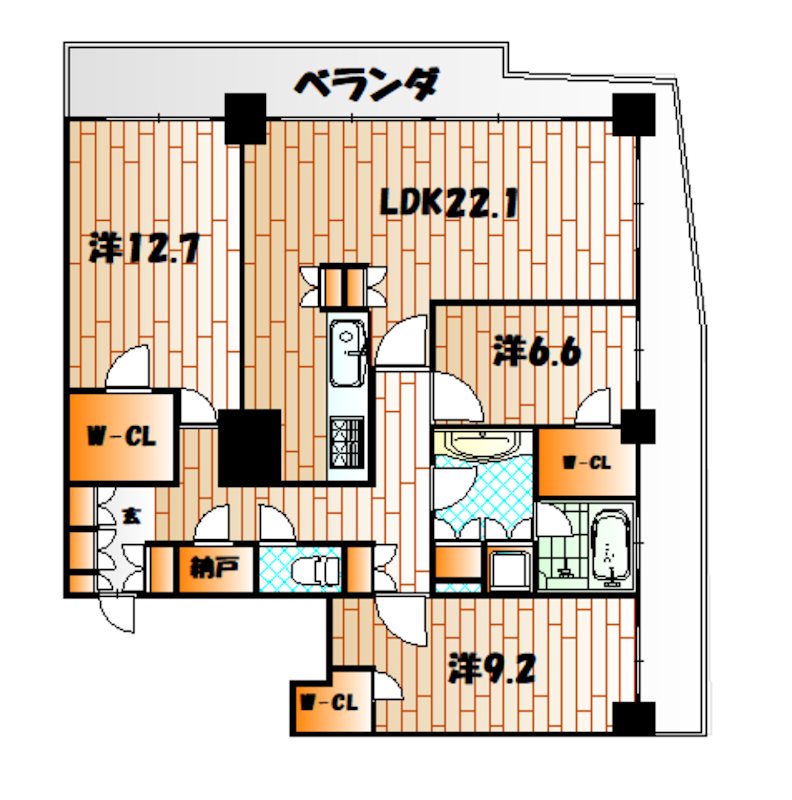 KOKURA TOWERの間取り