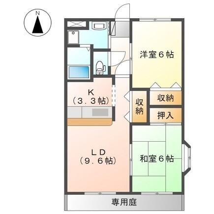 コンフォース　Ｂの間取り