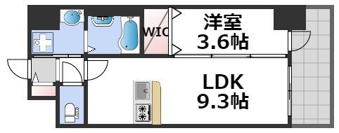 ファステート難波グランプリの間取り