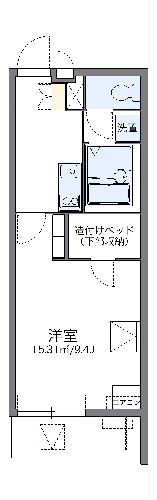 レオパレスサントラップミナミの間取り