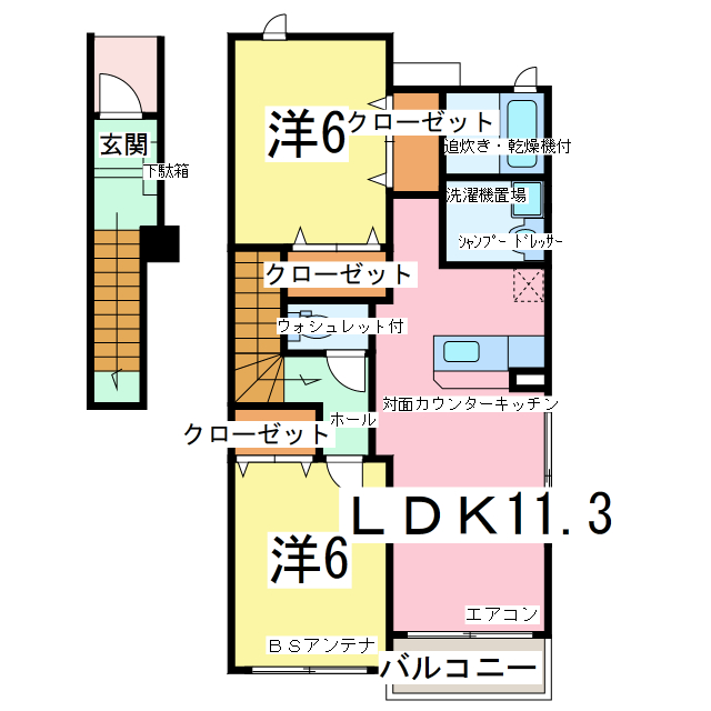 コリーヌメゾンの間取り